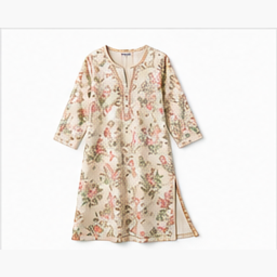 Women Floral Cotton Kurti